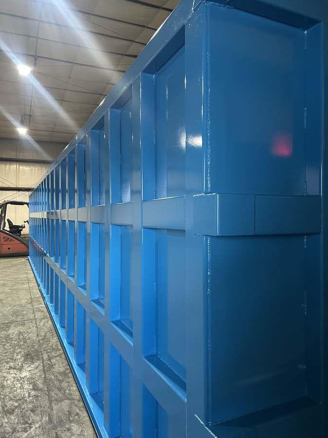 Close-up of EnviroBox paint and weld quality